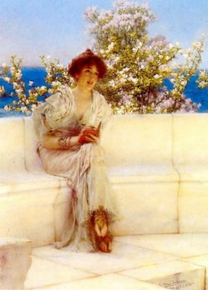 Oil spring Painting - The Years at the Spring by Alma-Tadema, Sir Lawrence
