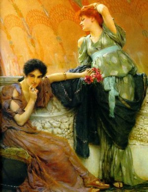  Photograph - Unconscious Rivals detail by Alma-Tadema, Sir Lawrence