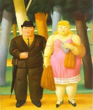  Photograph - A couple 1999 by Botero,Fernando