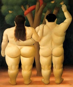  Photograph - Adam and eve by Botero,Fernando
