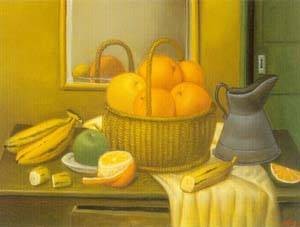 Oil botero,fernando Painting - Coffee pot 1985 by Botero,Fernando