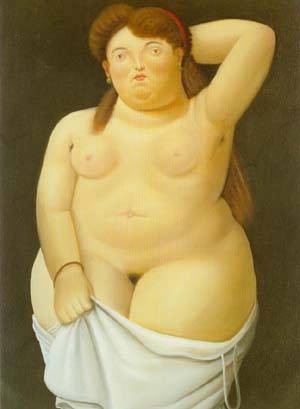 Oil Nude Painting - Nude 1989 by Botero,Fernando