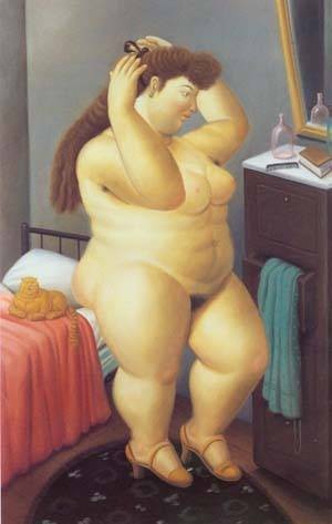 Oil botero,fernando Painting - Venus 1989 by Botero,Fernando