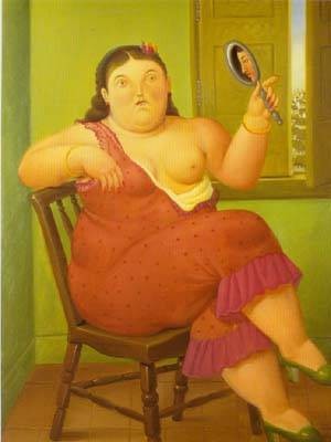 Oil botero,fernando Painting - Venus 1997 by Botero,Fernando