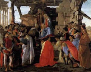 Oil the Painting - Adoration of the Magi c.1475 by Botticelli,Sandro