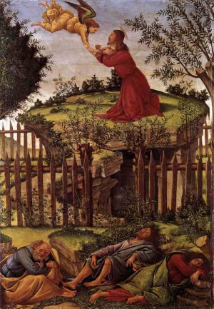 Oil garden Painting - Agony in the Garden c.1500 by Botticelli,Sandro