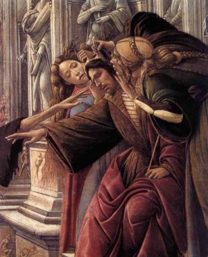 Oil botticelli,sandro Painting - Calumny (detail) 1495 by Botticelli,Sandro