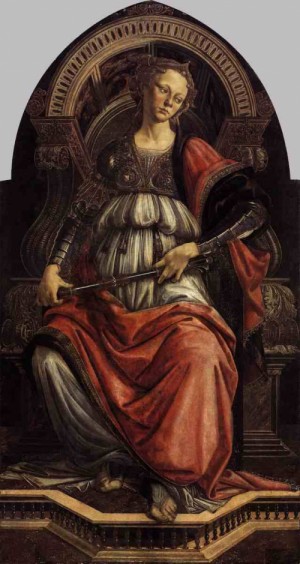  Photograph - Fortitude c 1470 by Botticelli,Sandro
