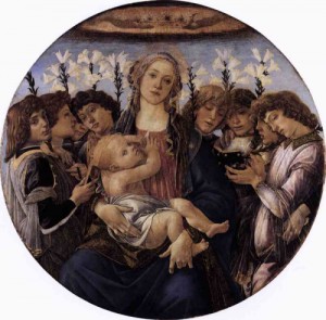  Photograph - Madonna and Child with Eight Angels c.1478 by Botticelli,Sandro