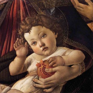  Photograph - Madonna of the Pomegranate (detail) c.1487 by Botticelli,Sandro