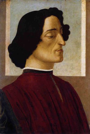  Photograph - Portrait of Giuliano de' Medici c.1475 by Botticelli,Sandro