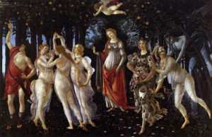 Oil botticelli,sandro Painting - Primavera  -c. 1482 by Botticelli,Sandro
