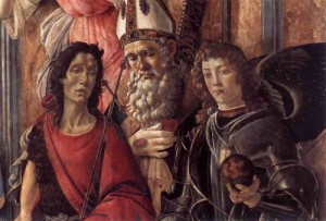 Oil botticelli,sandro Painting - San Barnaba Altarpiece (detail) c.1488 by Botticelli,Sandro