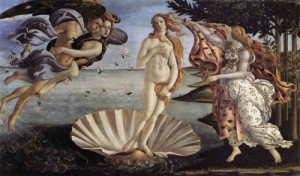 Oil botticelli,sandro Painting - The Birth of Venus c.1485 by Botticelli,Sandro