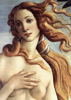 Oil botticelli,sandro Painting - The Birth of Venus (detail) c.1485 by Botticelli,Sandro