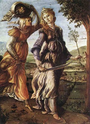 Oil the Painting - The Return of Judith to Bethulia c.1472 by Botticelli,Sandro