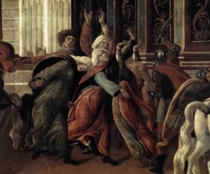 Oil botticelli,sandro Painting - The Story of Virginia (detail) 1496-1504 by Botticelli,Sandro