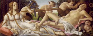  Photograph - Venus and Mars  c. 1485 by Botticelli,Sandro