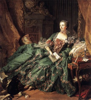 Oil boucher,francois Painting - Portrait of Marquise de Pompadour  1756 by Boucher,Francois