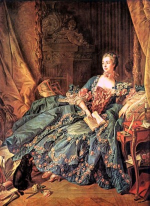 Oil boucher,francois Painting - The Marquise de Pompadour  1756 by Boucher,Francois