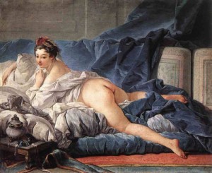 Oil the Painting - The Odalisk 1753 by Boucher,Francois