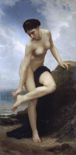 Oil the Painting - Apres le bain (After the bath)1875 by Bouguereau,William