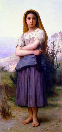  Photograph - Bergere 1886 by Bouguereau,William