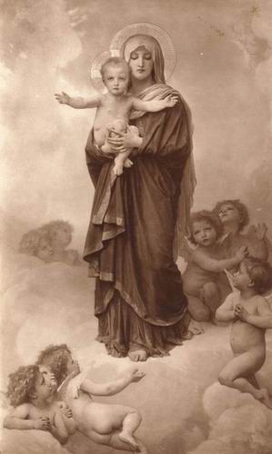 Oil bouguereau,william Painting - Notre-Dame Des Anges by Bouguereau,William