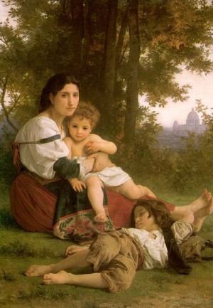 Oil bouguereau,william Painting - Rest 1879 by Bouguereau,William