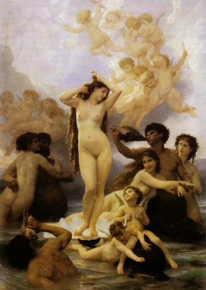 Oil bouguereau,william Painting - The Birth of Venus 1879 by Bouguereau,William