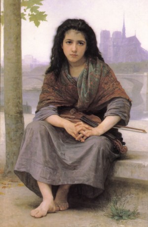 Oil bouguereau,william Painting - The Bohemian 1890 by Bouguereau,William