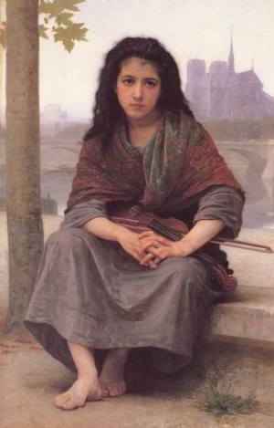Oil bouguereau,william Painting - The Bohemian by Bouguereau,William