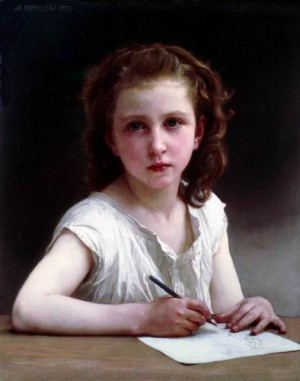  Photograph - Une Vocation by Bouguereau,William