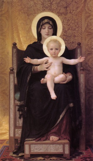 Photograph - Virgin and Child (Madone assise)1888 by Bouguereau,William