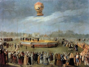 Oil carniceroy mancio,antonio Painting - Ascent of the Balloon in the Presence of Charles IV and his Court   c. 1783 by Carniceroy Mancio,Antonio