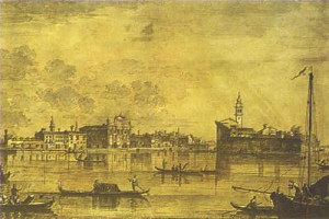Oil canaletto Painting - Grand Canal by Canaletto