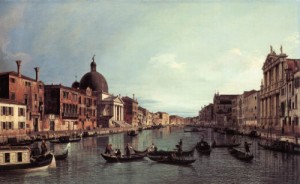 Oil canaletto Painting - Grand Canal  Looking South West   c. 1738 by Canaletto