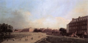 Oil the Painting - London  the Old Horse Guards from St James's Park   1749 by Canaletto