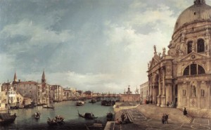Oil canaletto Painting - Looking East  1744 by Canaletto