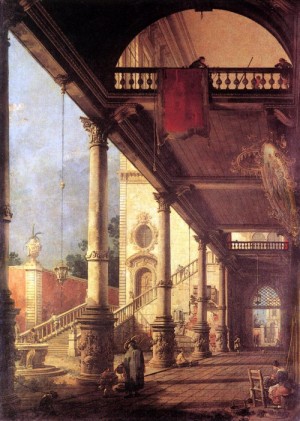 Oil canaletto Painting - Perspective  1765 by Canaletto