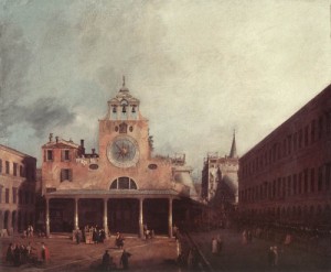 Oil canaletto Painting - San Giacomo di Rialto  1725-26 by Canaletto