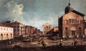 Oil canaletto Painting - View of San Giuseppe di Castello  1740s by Canaletto