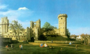 Oil canaletto Painting - Warwick Castle  The East Front 1748-49 by Canaletto