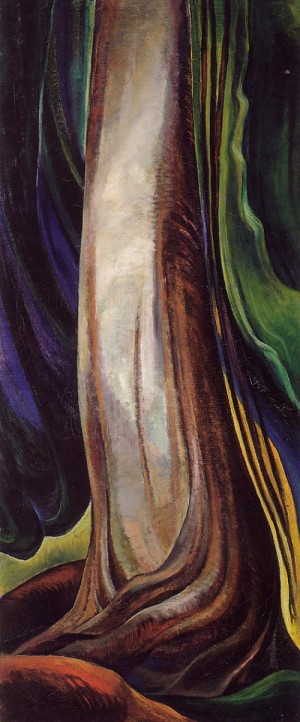 Oil carr, emily Painting - Tree Trunk c.1931 by Carr, Emily