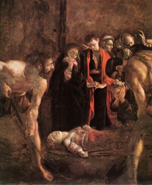 Oil caravaggio Painting - Burial of St Lucy (detail)  1608 by Caravaggio