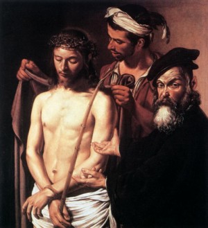 Oil caravaggio Painting - Ecce Homo    c 1606 by Caravaggio