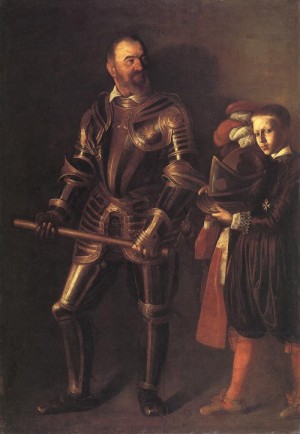 Oil portrait Painting - Portrait of Alof de Wignacourt  1607-08 by Caravaggio