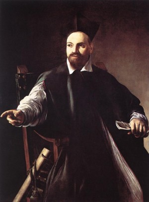 Oil portrait Painting - Portrait of Maffeo Barberini  1599 by Caravaggio