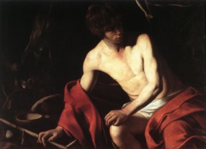  Photograph - St John the Baptist  1603-04 by Caravaggio