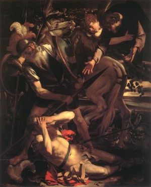 Oil caravaggio Painting - The Conversion of St. Paul  1600 by Caravaggio